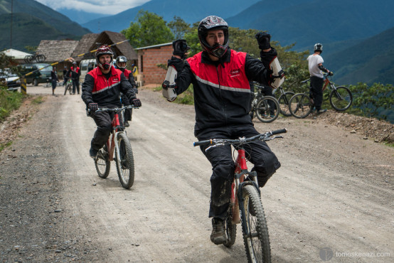 Ryan proud of finishing the death road, La Paz, Bolivia