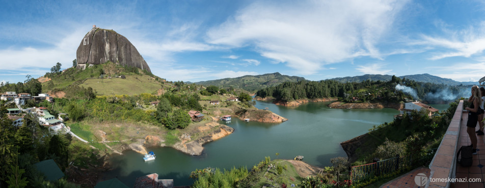 View from my hostel in Guatape, Colombia