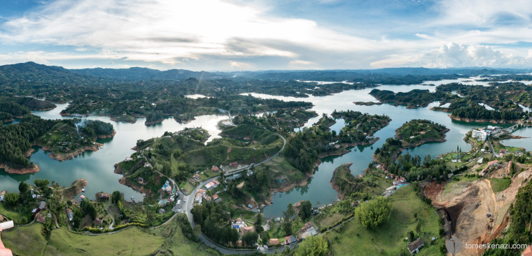 View from Piedra El Peñol, Guatape, Colombia