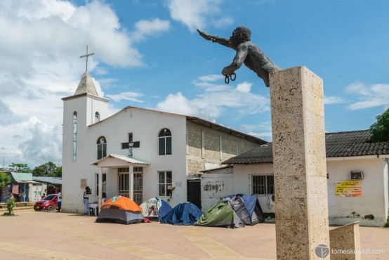 Palenque main square, Colombia