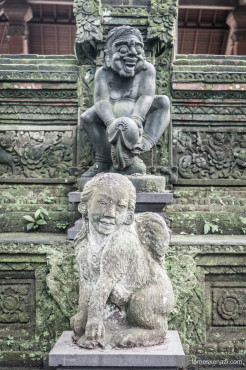 Monkey Forest statues, Ubud, Bali, Indonesia