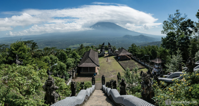 View on Mount Agung, Lempuyang Temple, Bali, Indonesia