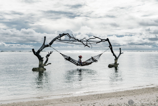 Gili Trawangan, hammoc on sea, Indonesia