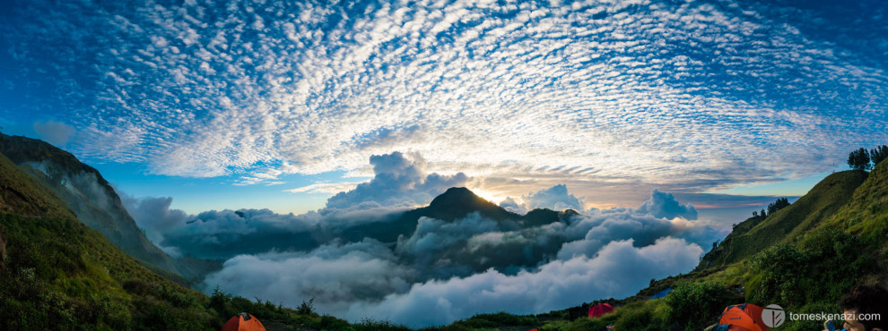 Sunset at Base Camp, Mount Rinjani, Lomboc, Indonesia