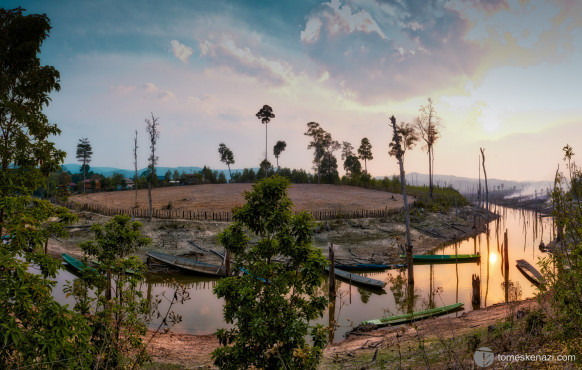 River around Thakek, Laos