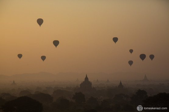Sunrise in Old Bagan, Myanmar