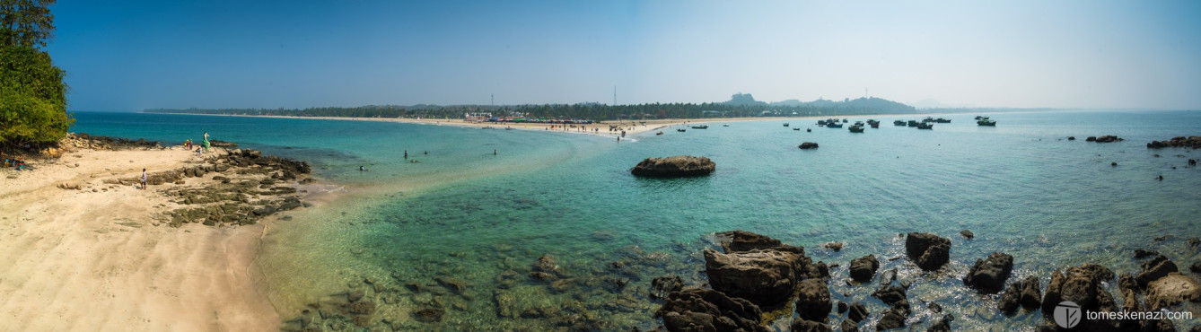 View from Lovers' Island - Ngwe Saung, Myanmar