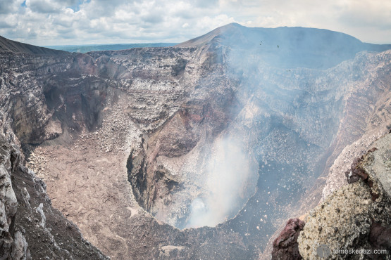 Massaya volcano crater, Nicaragua