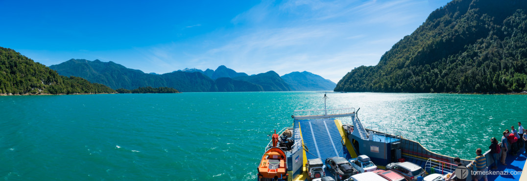 On the Ferry from Puerto Montt to Chaiten, direction Patagonia, Chile.