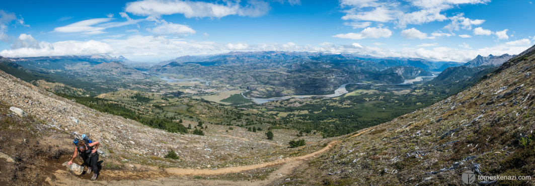 Hiking towards the Cerro Castillo, Patagonia, Chile. The picture cannot even start depicting how small we could feel facing that amazing scenery...