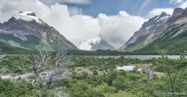 Amazing view from Laguna Torre hike, near El Chalten, Argentina
