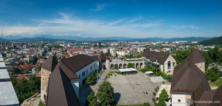 Ljubljana, view from the catsle.