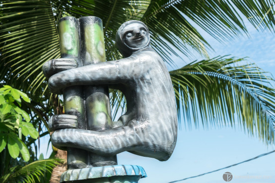 Art statue, Tortuguero, Costa Rica
