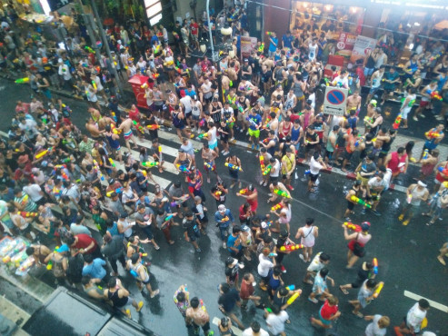 Songkran Celebrations in Bangkok, Thailand