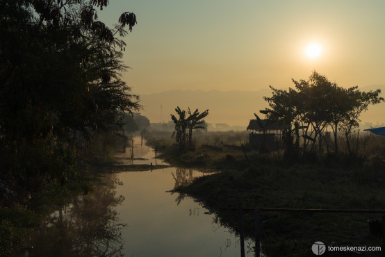 Sunrise on a Hiking Path, Myanmar