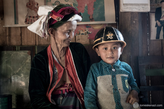 Child and Grandma, village near Hsipaw, Myanmar