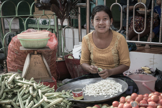 Market Worker, Mawlamyine, Myanmar