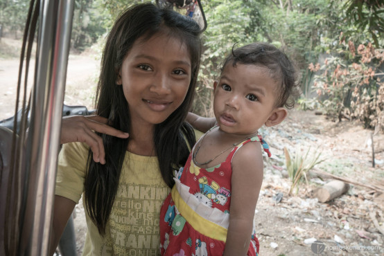 Our tuk-tuk family, glad to help them out, Battambang, Cambodia