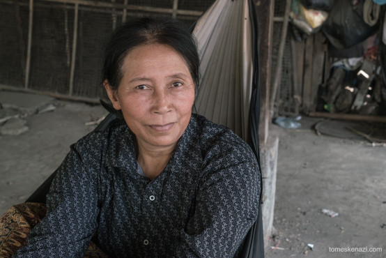 Village woman, around Battambang, Cambodia