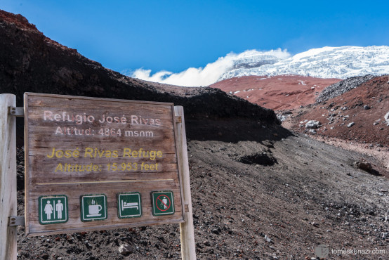 Cotopaxi Refuge, can't go beyond because of recent volcanic activity, Ecuador