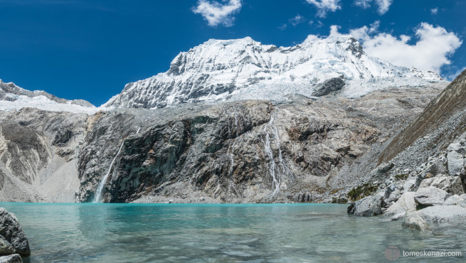 The magical ice lake of Laguna 69, Huaraz, Peru.