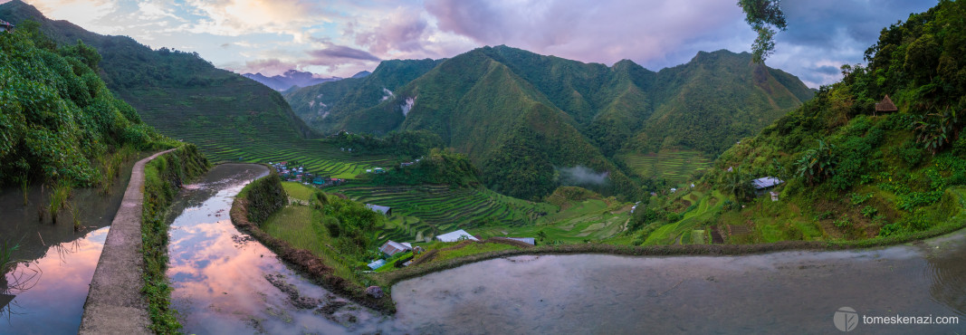 Batad Rice Terraces at Sunset, Philippines