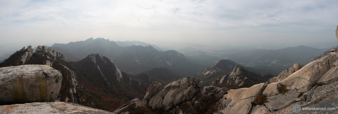 Panoramic view from Bukhansan, Seoul