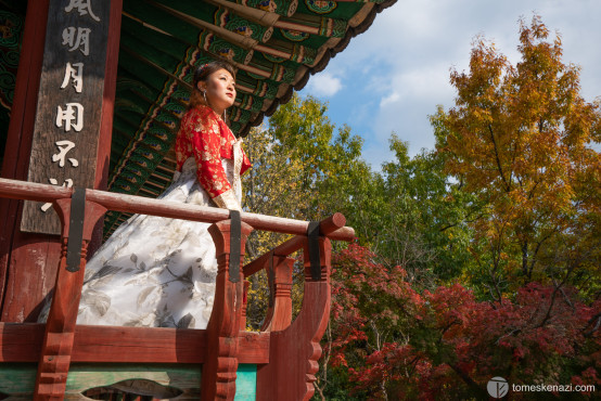 Miju in traditional costumes, Jeonju