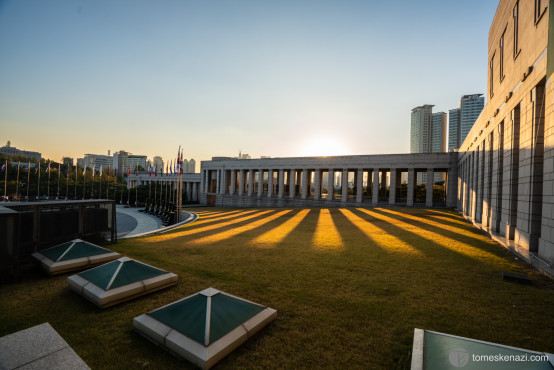 Sunset on the War Memorial of Korea, Seoul