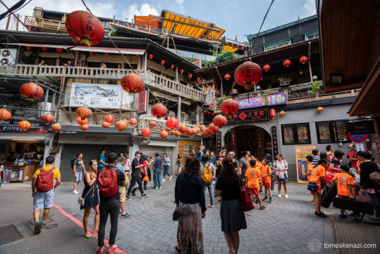 In the streets of Jiufen, Taiwan