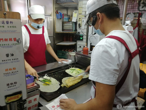 Typical food stall in a night market